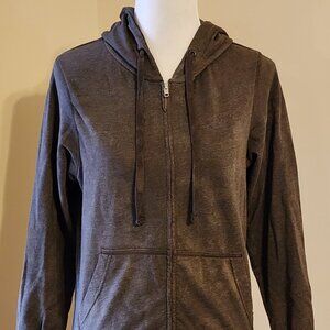 The Mountain Patriotic Wolves Full Zip Hoodie Gray Small Dyed/Printed USA NWOT